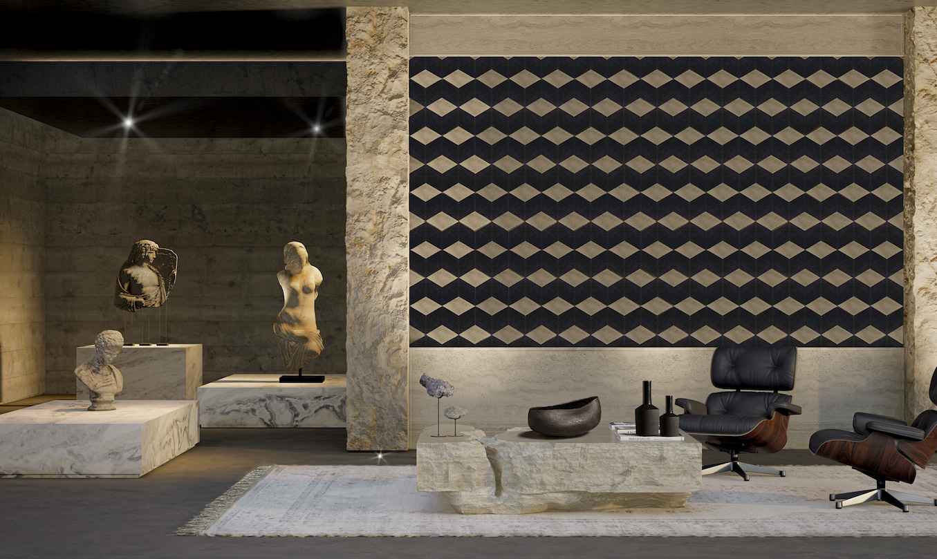 Bucchero in una villa di lusso in Costa Smeralda: materia antica, estetica contemporanea