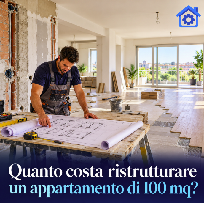 Quanto costa ristrutturare un appartamento di 100 mq?