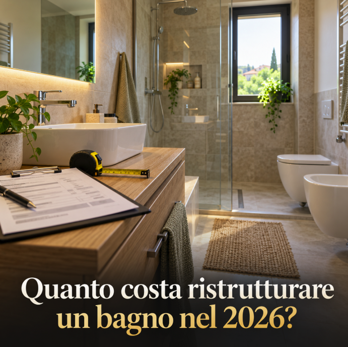 Quanto costa ristrutturare un bagno nel 2026?